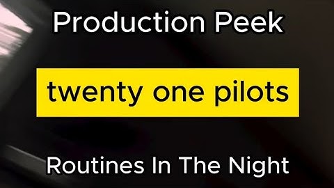 Paul Meany Breaks Down Routines In The Night | TØP Instagram Feed