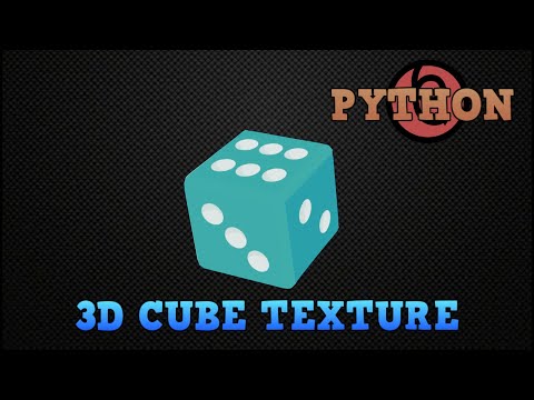 TEXTURE 3D: CUBE (UV COORDINATES) Python tutorial 2020 #32