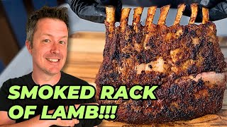 Smoked RACK OF LAMB!!! | Pellet Grill Rack Of Lamb with Garlic Chimichurri!!