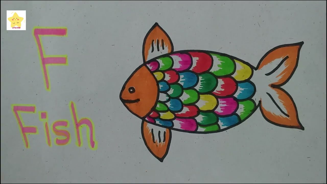 Handwriting the Letter F & Draw a Fish!