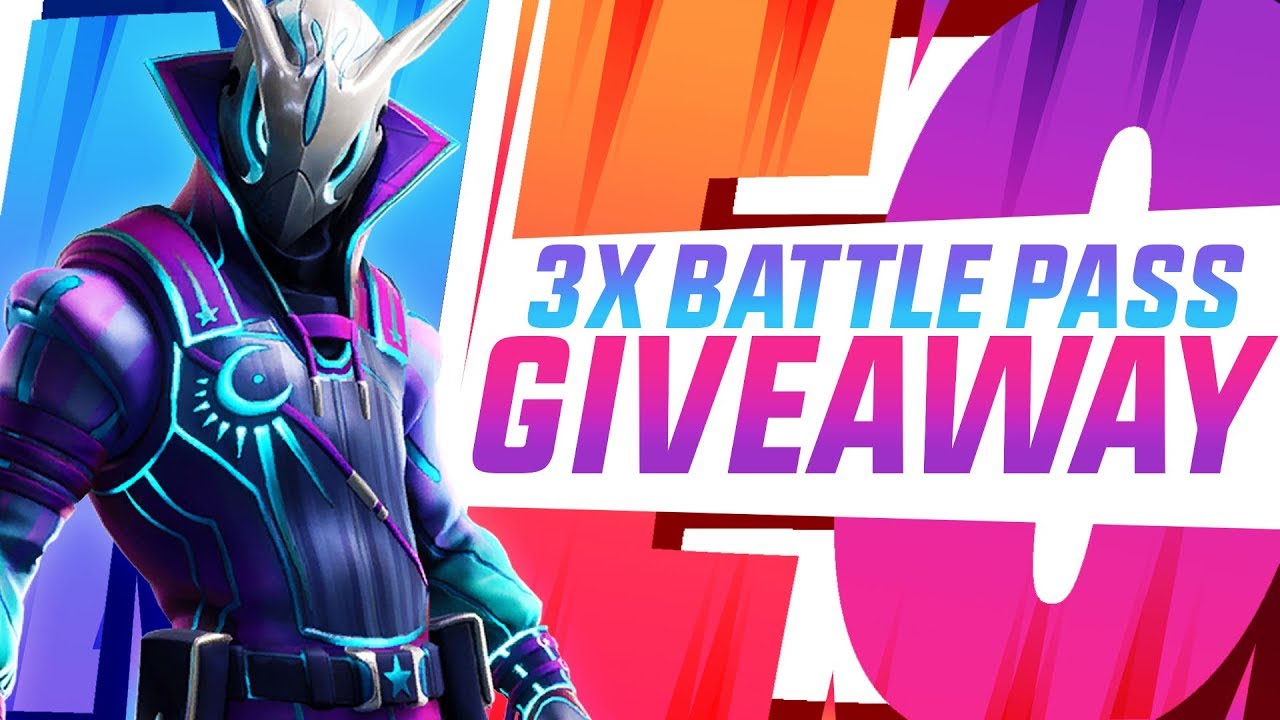 🔥 3X BATTLE PASS/1000 VBUCKS GIVEAWAY!!🔥 - YouTube