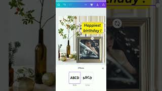 Birthday frame new canva feature #canva screenshot 4