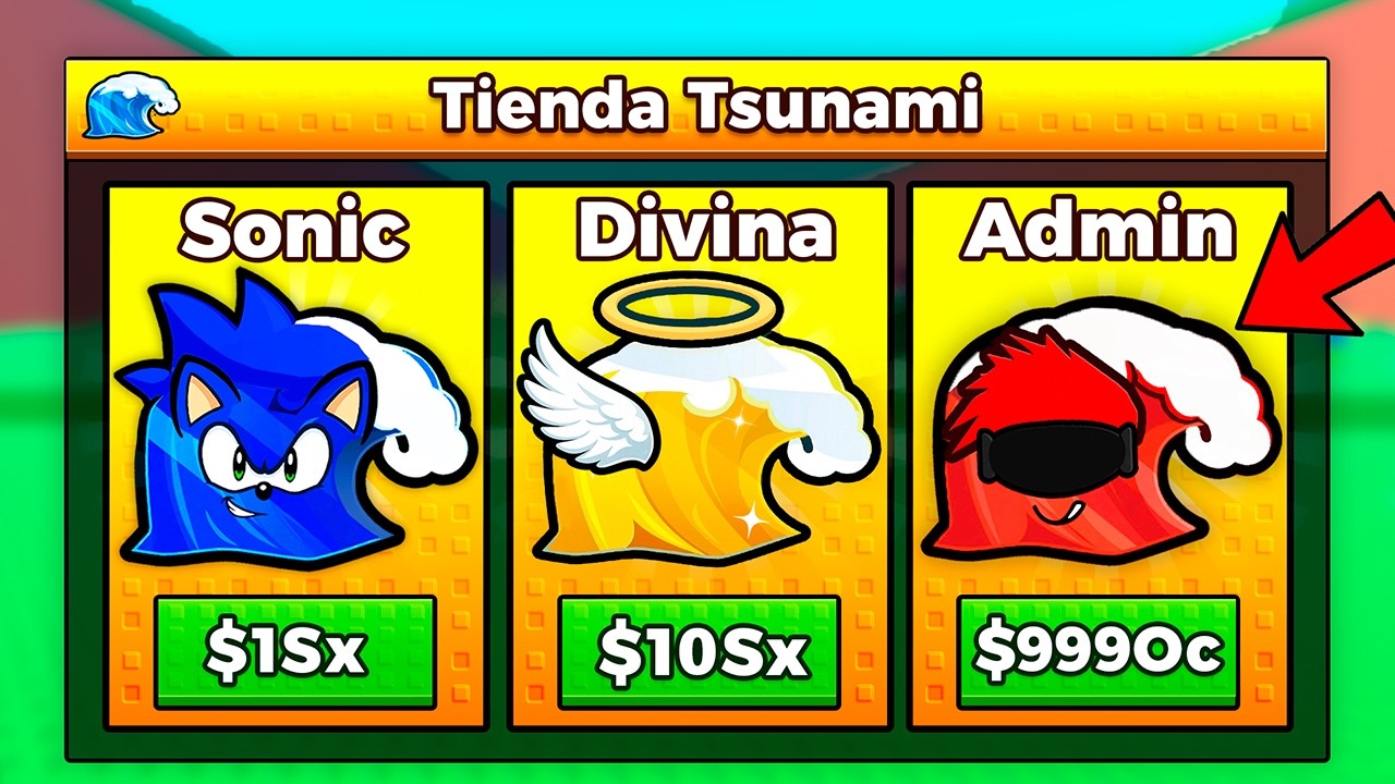 Tsunami Brainrot pero, tengo TIENDA TSUNAMI del CREADOR?!