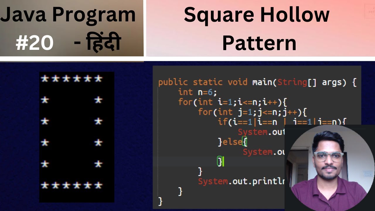 #20 Square Hollow Pattern - YouTube