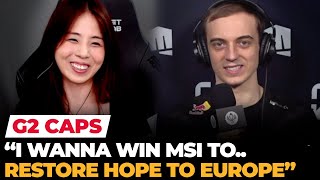 Caps after G2 vs PSG 'I want to restore hope to Europe ' | Ashley Kang