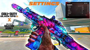 BEST SETTINGS and SENSITIVITY on WARZONE MOBILE
