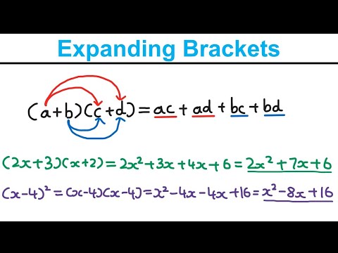 Expanding Brackets - Algebraic Expressions (Year 1) - Edexcel AS and A Level Maths