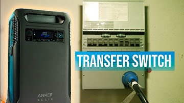 Transfer Switch Installed.. does the Anker SOLIX F3800 work?