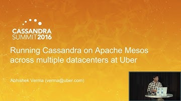 Cassandra on Mesos Across Multiple Datacenters at Uber (Abhishek Verma) | C* Summit 2016