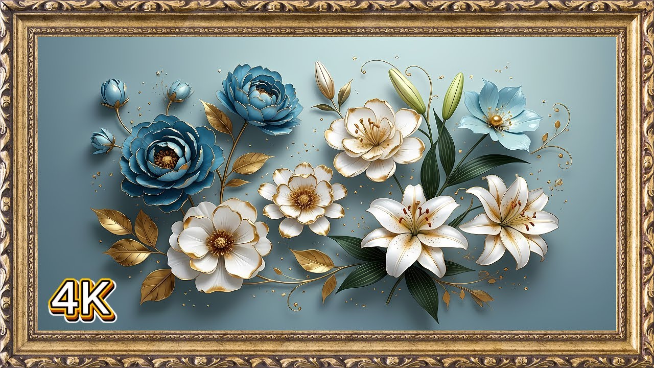 Serene Botanical Beauty 🌿 | Elegant 4K TV Frame