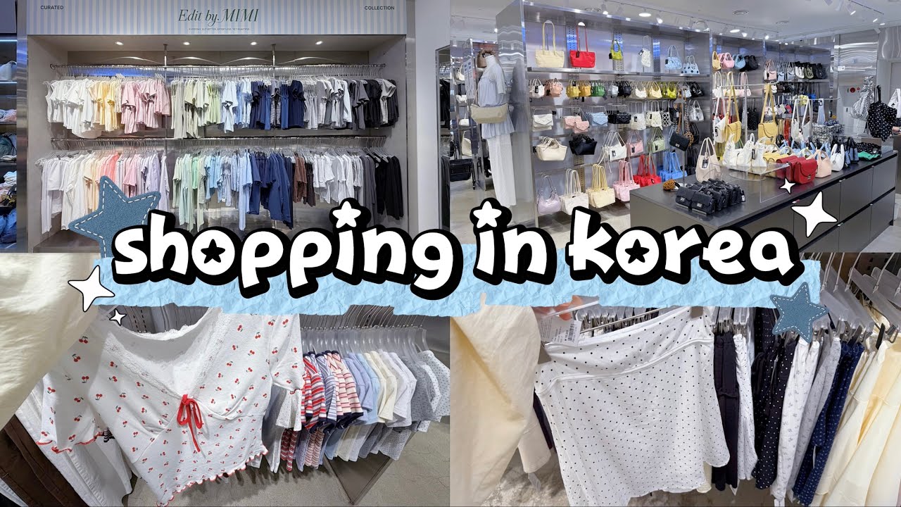 shopping in korea vlog 🇰🇷 summer fashion haul 💵 trendy outfit straight out of Pinterest