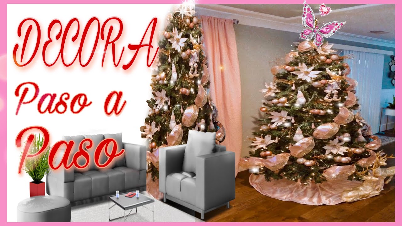 patrocinado aplausos Panadería Cómo decorar árbol de navidad 2022 //NAVIDAD 2022🎄 NEW IDEAS CHRISTMAS  TREE DECORATING🎄🎅 - YouTube