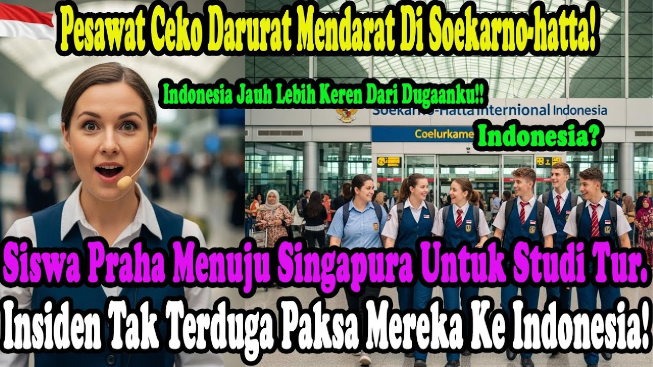 Gara-gara Badai, Mahasiswa Ceko Dibuat Takjub Oleh Bandara Jakarta!