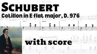 Schubert: Cotillon in E flat major, D. 976 (with score)