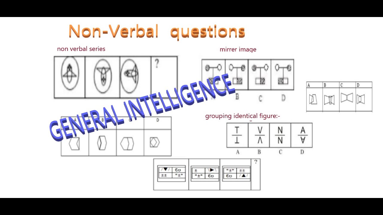 non verbal diagram problems with solution General intelligence mirrer