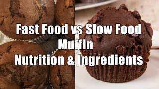 Homemade Versus Prepared Muffin Calories & Ingredients (Home Cooking 101) DiTuro Productions