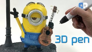 [3D pen] How to make minions, Stuart / [3D펜] 미니언즈 피규어 만들기