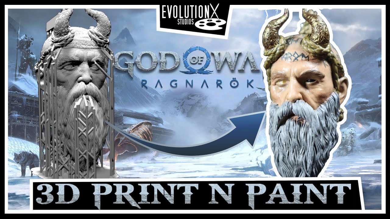 Mjolnir - God Of War Ragnarok LIFE SIZE 3D model 3D printable