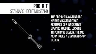 Ultimate Support Product Outlines - Pro-R-T Standard Height Mic Stand