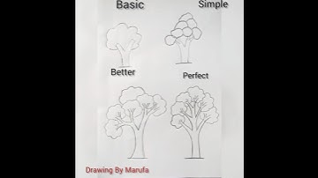 Easy Tree Drawing #shorts #tree #art #howtodraw #trending #shortvideo