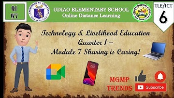 Q1 TLE / ICT | MODULE 7 | Uses audio and video conference tools |