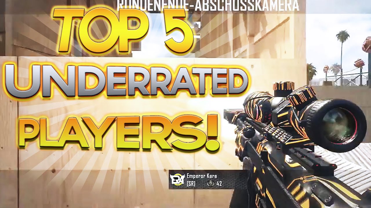 Scarce: Top 5 Underrated PLAYERS! 2 SURPRISE Red Recruits! BO2 / Black Ops 2 Trickshots