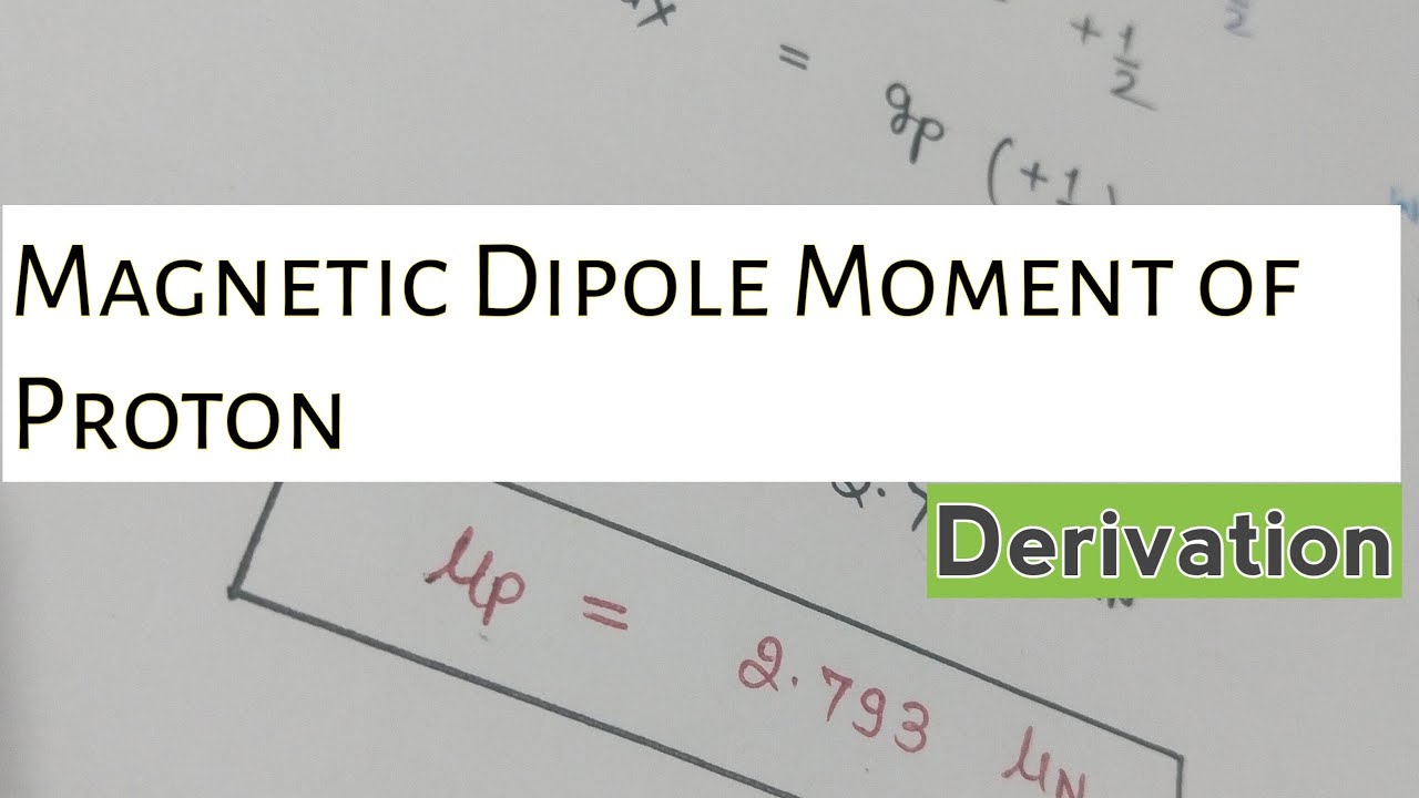 Derivation of Magnetic Dipole Moment of Proton | Nuclear Physics - YouTube