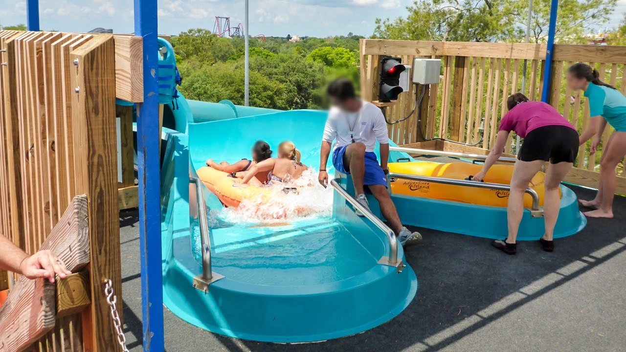 Adventure Island Tampa - Aruba Tuba Waterslide Onride POV
