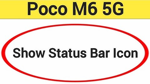 How to show status bar icon, Poco M6 5G me status bar icon Kaise lagaen