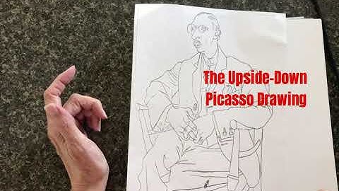 Upside Down Picasso Drawing