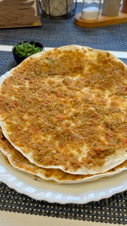 Как приготовить лахмаджун из лаваша легко и просто.#lahmacun# ...
