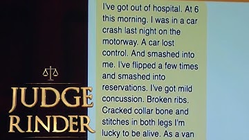 Defendant Is Caught Lying About a Serious Car Crash | Judge Rinder