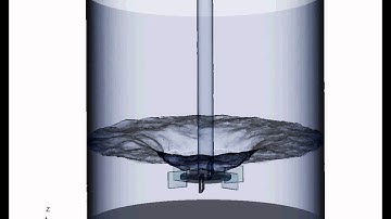 CFD Simulation of a Turbo Mixer, low water level