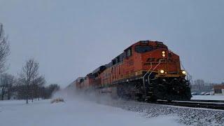 Lots And Lots of BNSF Staples Sub Action.