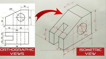 Isometric view | How to construct an Isometric View | Engineering Drawing