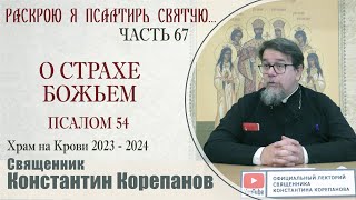 Часть 67 цикла бесед иерея Константина Корепанова "Раскрою я Псалтырь святую..."   (29.01.2024)