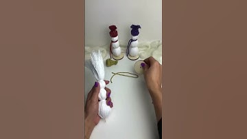 Macrame Snowman ⛄️ #christmas #macrame #diy #diysnowman #snowman #olaf #decoração #natal #diymacrame