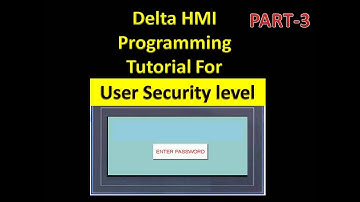 delta hmi programming for user security