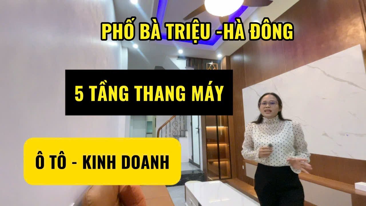 🏡 BÁN NHÀ 32m² – 5 TẦNG THANG MÁY – Ô TÔ TRÁNH – CÁCH BÀ TRIỆU 30M
