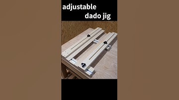 adjustable dado jig #woodworking #diy #shorts