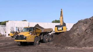Caterpillar 349El and 740B