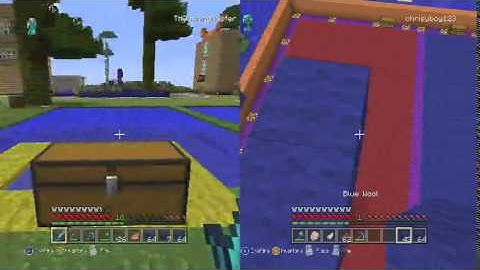 minecraft episode 19 with chrisyboy123 making a giant parkour course