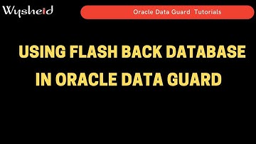 Oracle Data guard Scenario: Reinstate  Database -  data guard failover - oracle flashback database