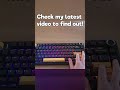 How is this free keyboard so good!  #keyboard #mechanicalkeyboard #switches  #budgetkeyboard #temu