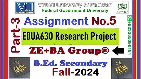 Part3 || EDUA630 Assignment 5 Solution Fall 2024 By ZE+BA Group || SPSS Software-V25 By ZEBA Group