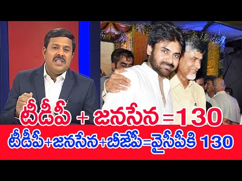 టీడీపీ + జనసేన :130 టీడీపీ+జనసేన+బీజేపీ= వైసీపీ130 | Mahaa Vamsi Analysis On TDP, JSP, BJP Alliance