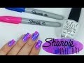 Sharpie Watercolour Nail Art