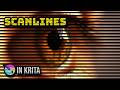 Simple Scanlines Effect in Krita (Tutorial)