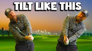 Don't Turn Your Shoulders In Your Golf Swing. Tilt Them With Side Bend