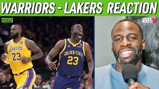 Draymond Green reacts to Warriors-Lakers win, Steph Curry & Klay Thompson "lights out" shooting